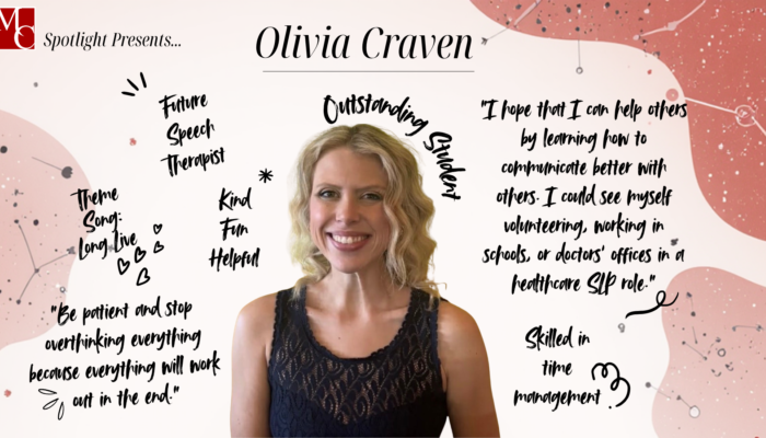 Link to feature story: Olivia Craven